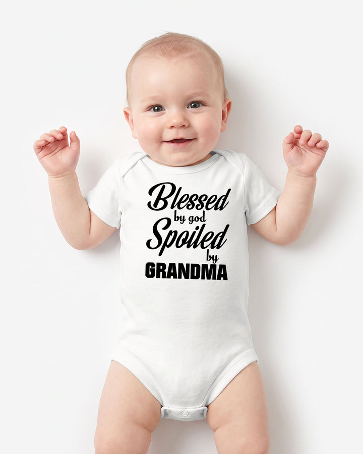 Blessed By God, Spoiled By Grandma Bamboo Bodysuit