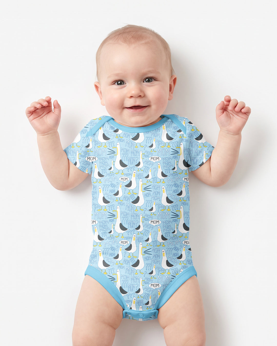 Funny Seagull MOM Bamboo Bodysuit