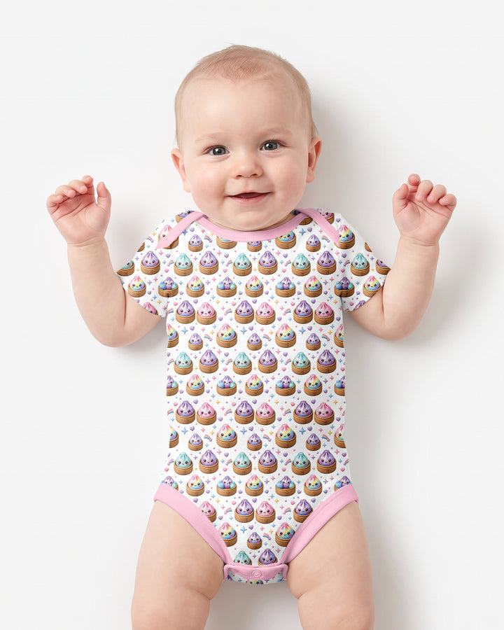 Cute Glitter Dumpling Bamboo Bodysuit