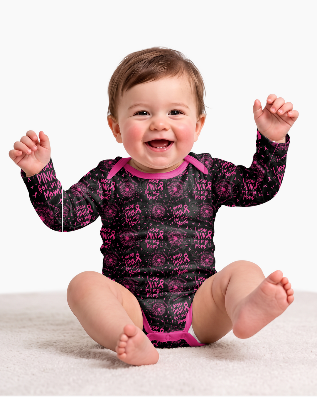 I Wear Pink For My Mom Bamboo Bodysuit