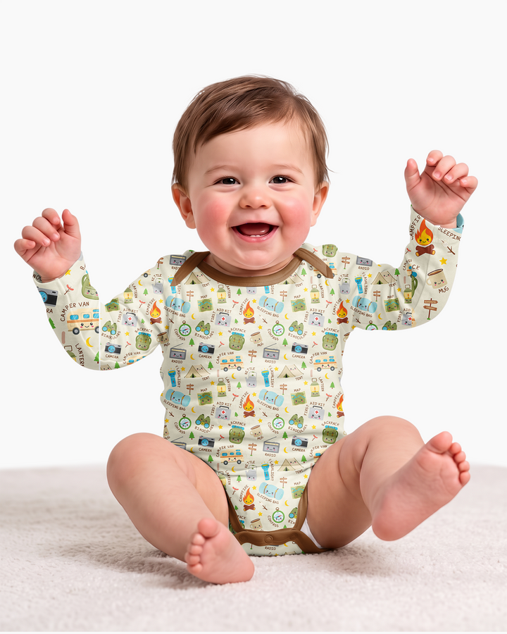 Little Camp Adventure Family Matching Bamboo Bodysuit