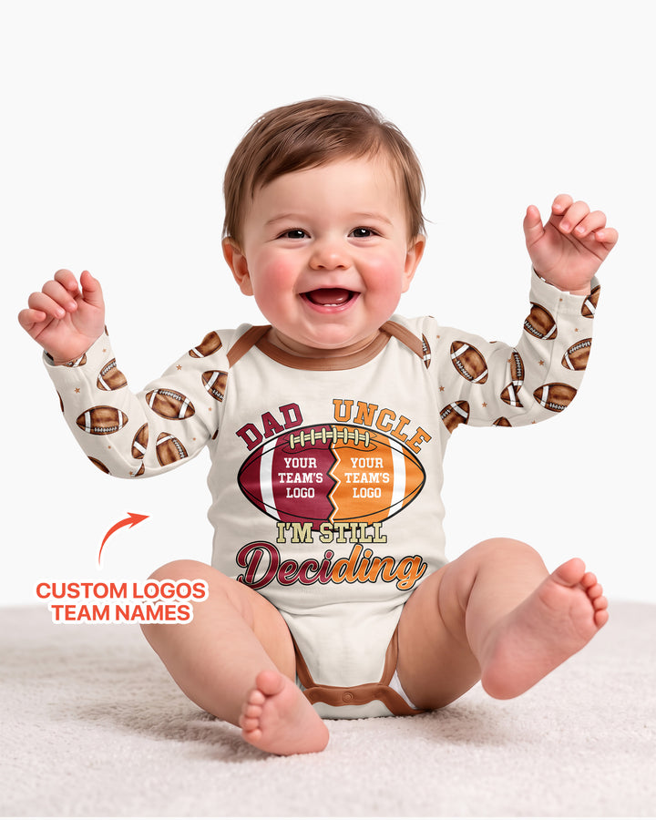 I'm Still Deciding House Divided - Upload Two Team Logo Bamboo Bodysuit
