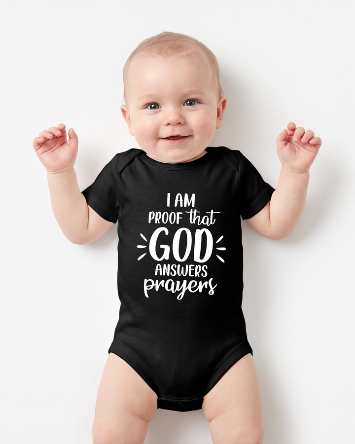 I'm Proof that God Answers Prayers Bamboo Bodysuit