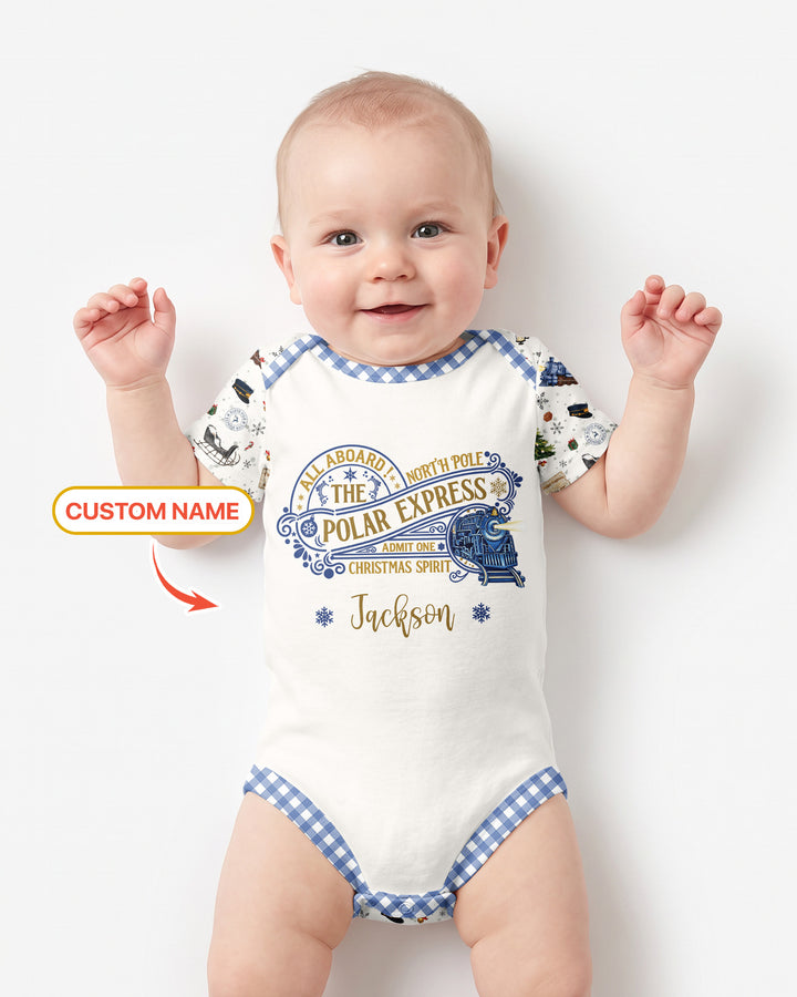 Custom Name North Pole Adventure Bamboo Bodysuit