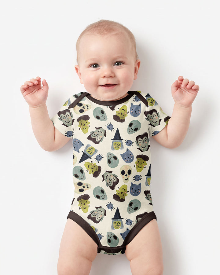 Halloween Face Bamboo Bodysuit