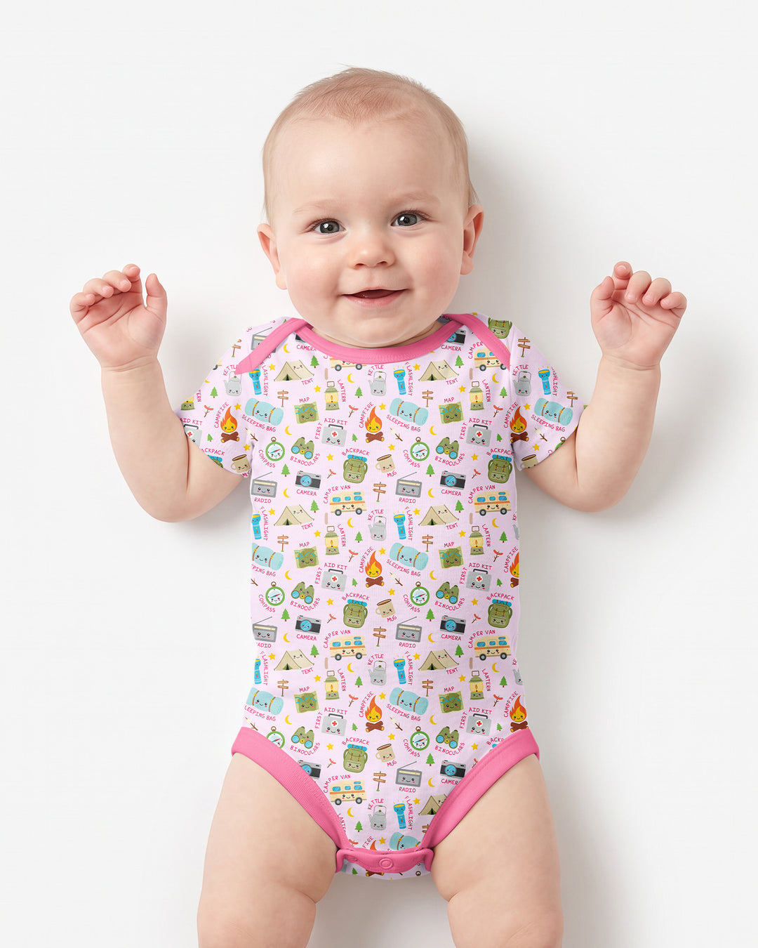 Little Camp Adventure Family Matching Bamboo Bodysuit