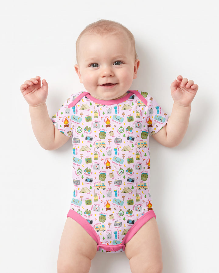 Little Camp Adventure Family Matching Bamboo Bodysuit