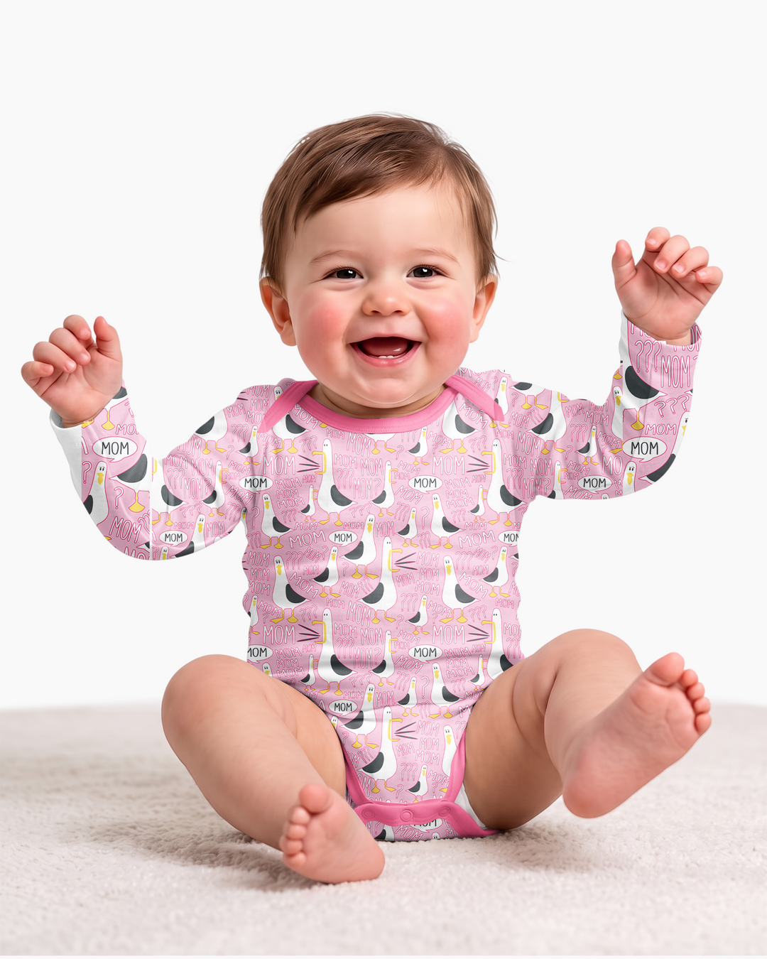 Funny Seagull MOM Bamboo Bodysuit