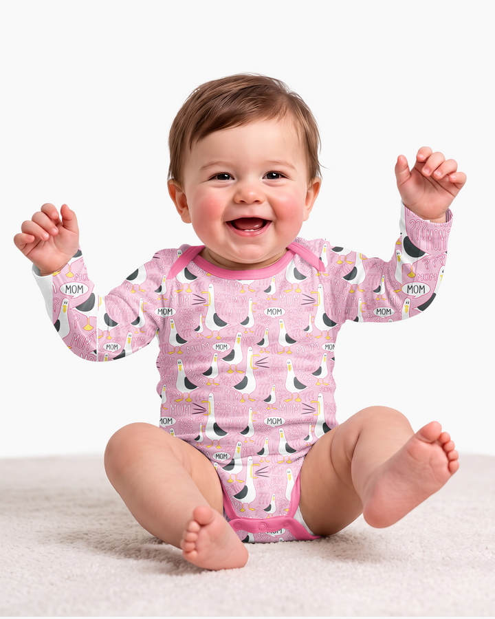Funny Seagull MOM Bamboo Bodysuit