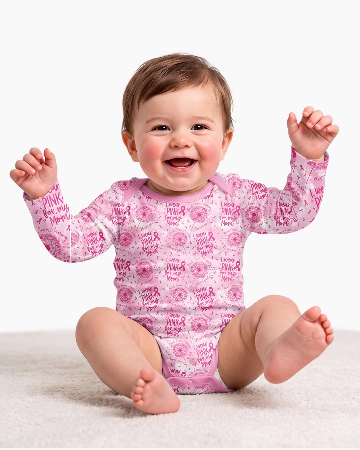 I Wear Pink For My Mom Bamboo Bodysuit