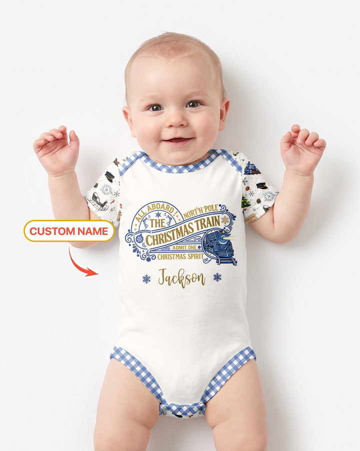 Custom Name North Pole Adventure Bamboo Bodysuit