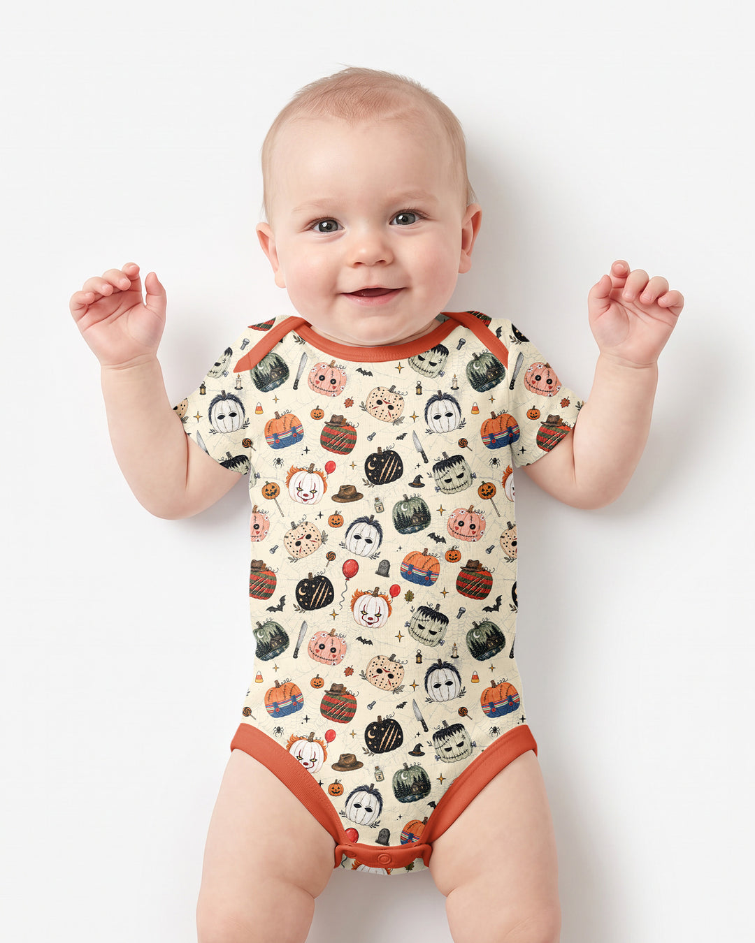 Horror Movie Pumpkins Bamboo Bodysuit