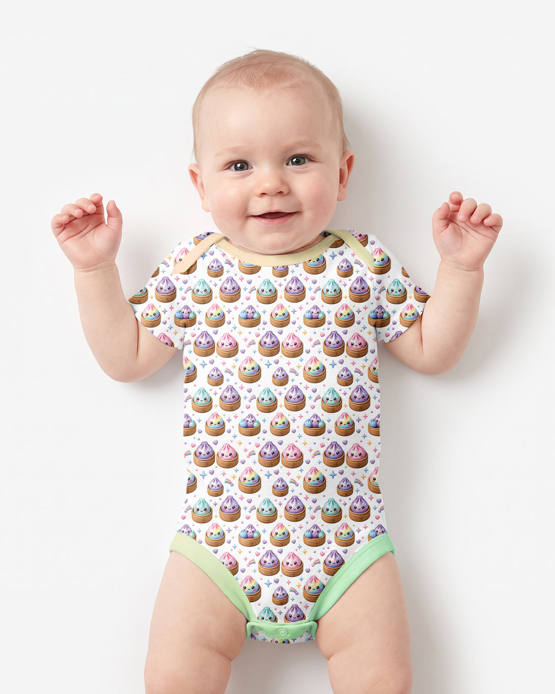 Cute Glitter Dumpling Bamboo Bodysuit