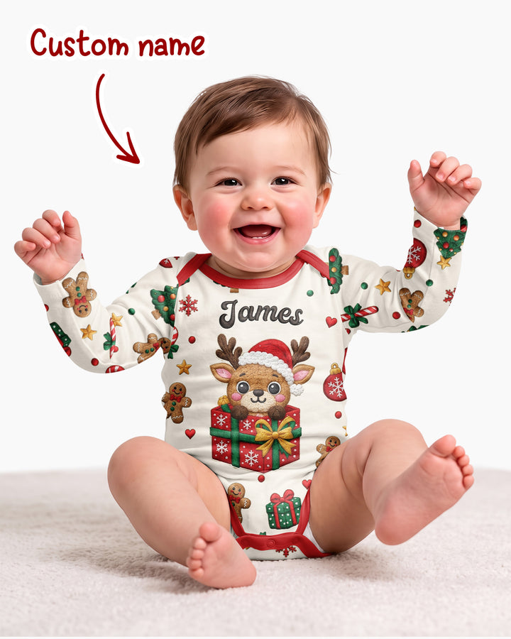 Little Reindeer Surprise Bamboo Bodysuit