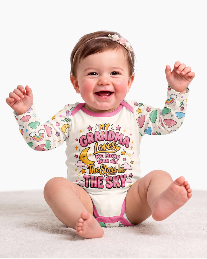 My Grandma Loves Me More Than All The Stars Bamboo Bodysuit