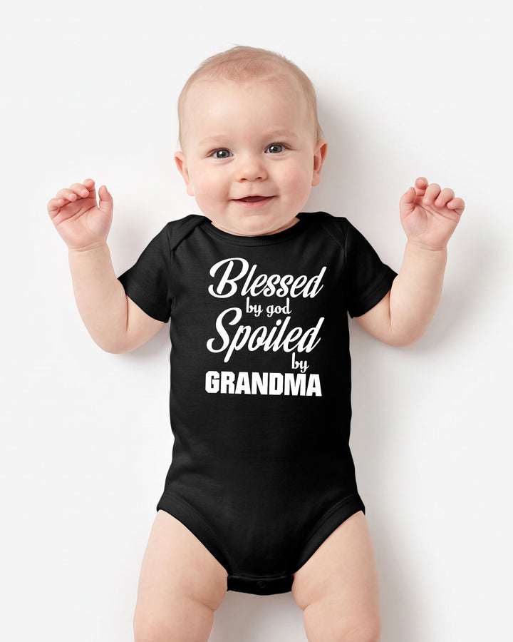 Blessed By God, Spoiled By Grandma Bamboo Bodysuit