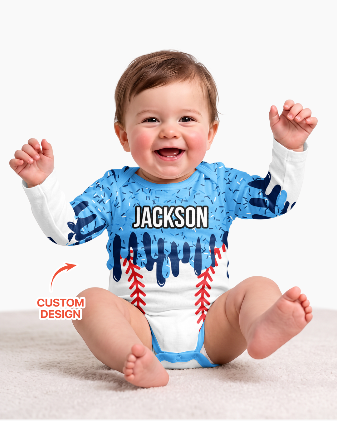 Icecream Drip Scale Bamboo Bodysuit