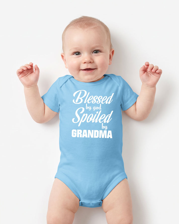 Blessed By God, Spoiled By Grandma Bamboo Bodysuit