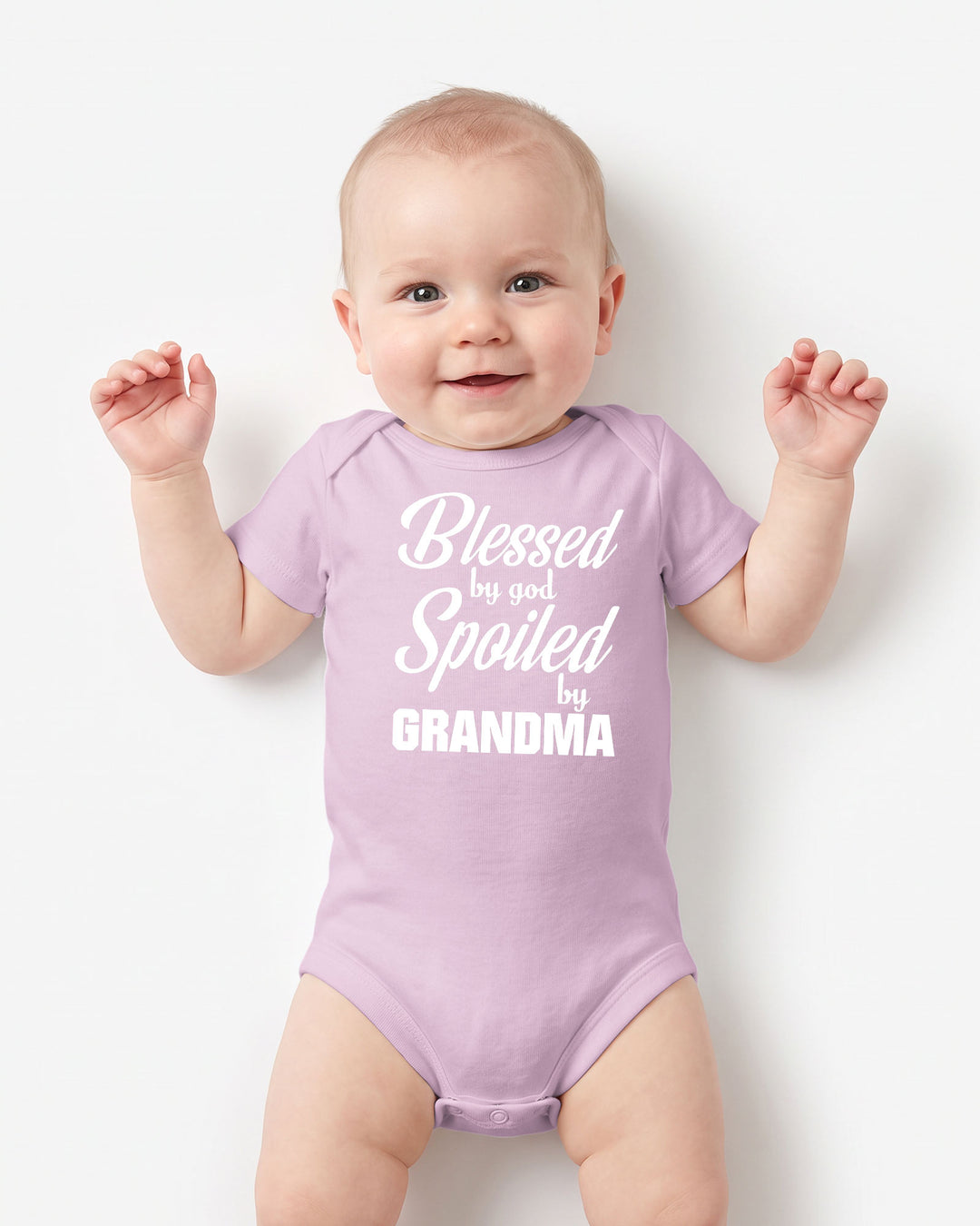 Blessed By God, Spoiled By Grandma Bamboo Bodysuit