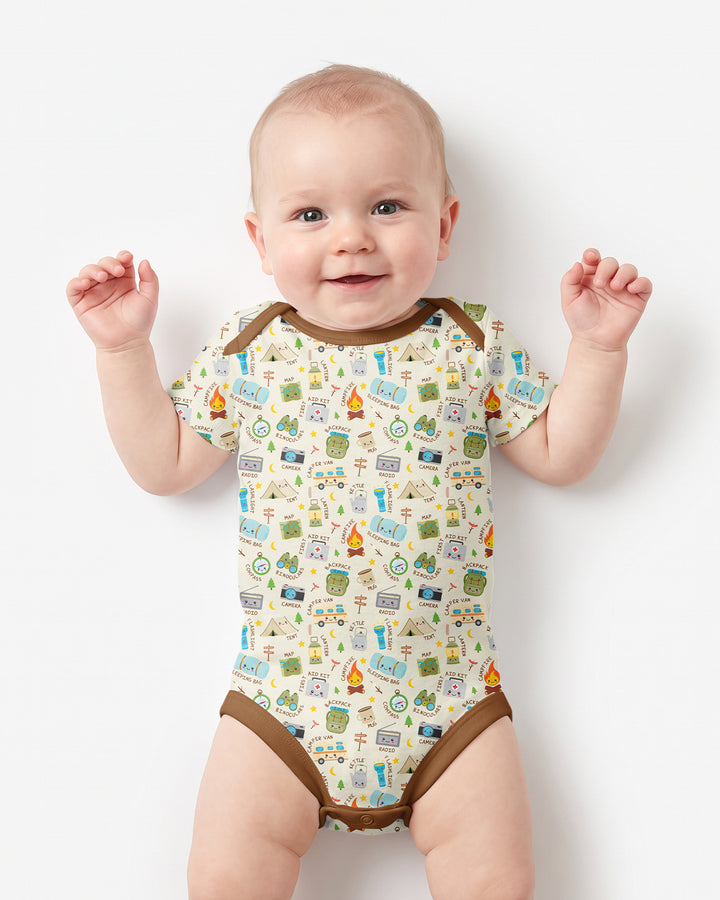 Little Camp Adventure Family Matching Bamboo Bodysuit