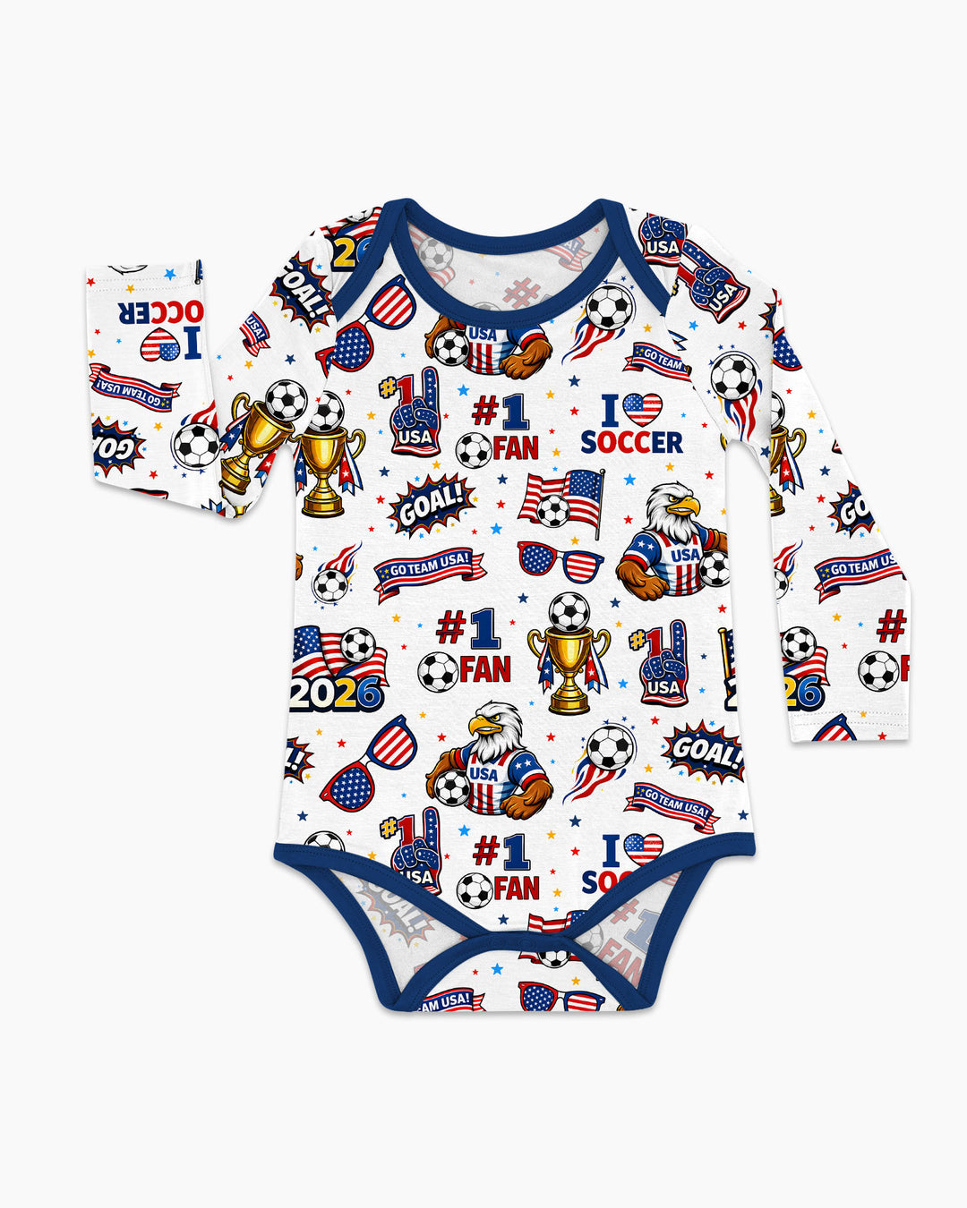 USA Soccer 2026 Party Bamboo Bodysuit