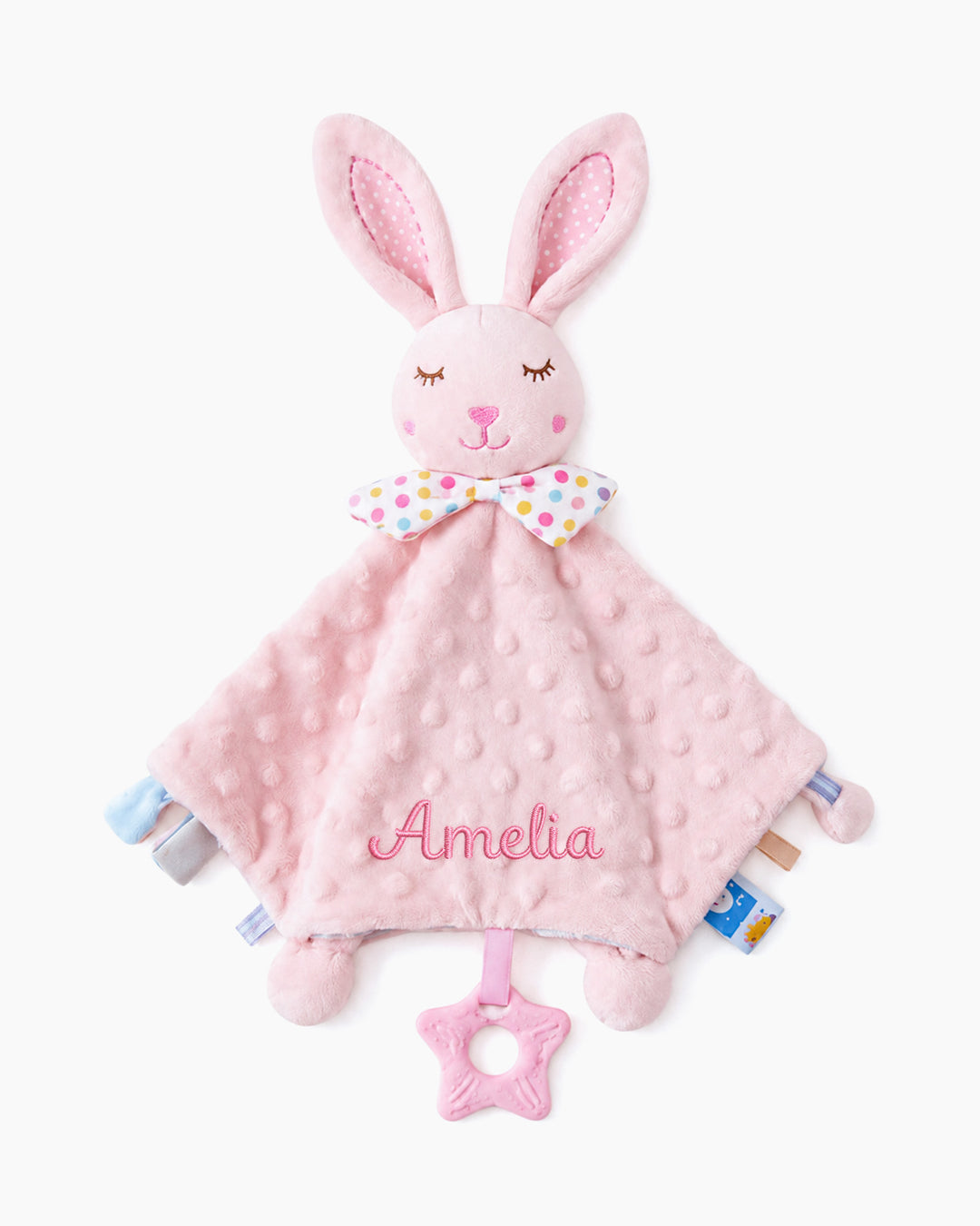 Minky Dot Lovey Baby Security Blanket