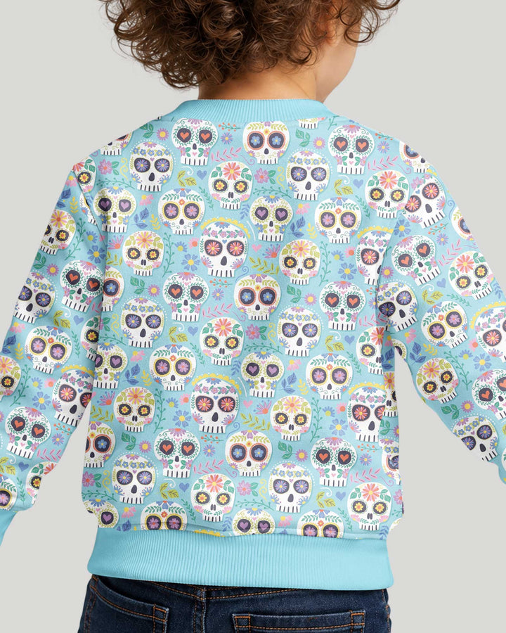 Floral Skull Bamboo Crewneck Sweatshirt