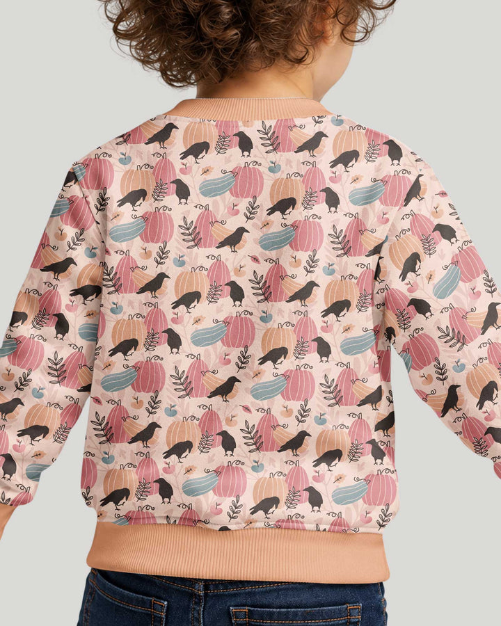 Pastel Pumpkin Patch Bamboo Crewneck Sweatshirt