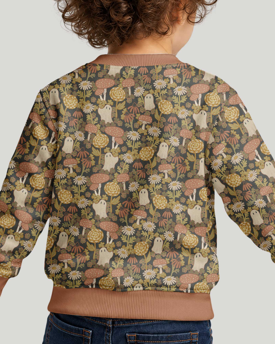 Ghost Garden Dark Autumn Bamboo Crewneck Sweatshirt