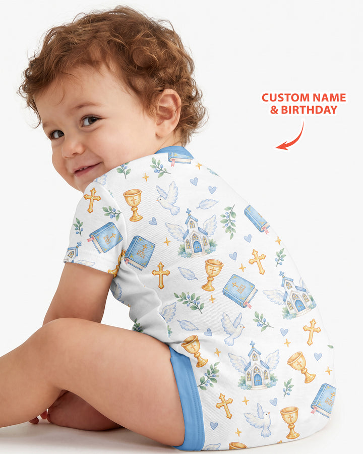 Personalized When I Wake Up It Will Be My Christening Day Bamboo Bodysuit