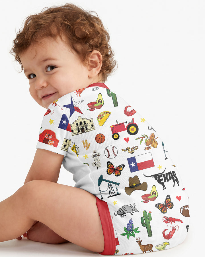 Texas Map  Bamboo Bodysuit