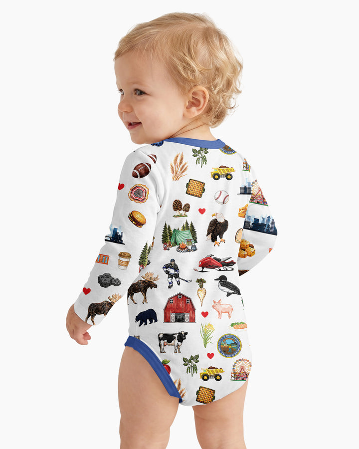 Minnesota Lover Family Matching Bamboo Bodysuit