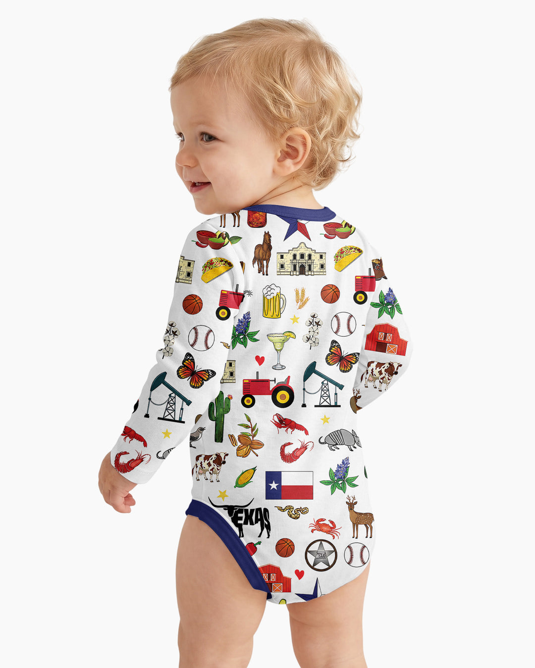 Texas Map  Bamboo Bodysuit