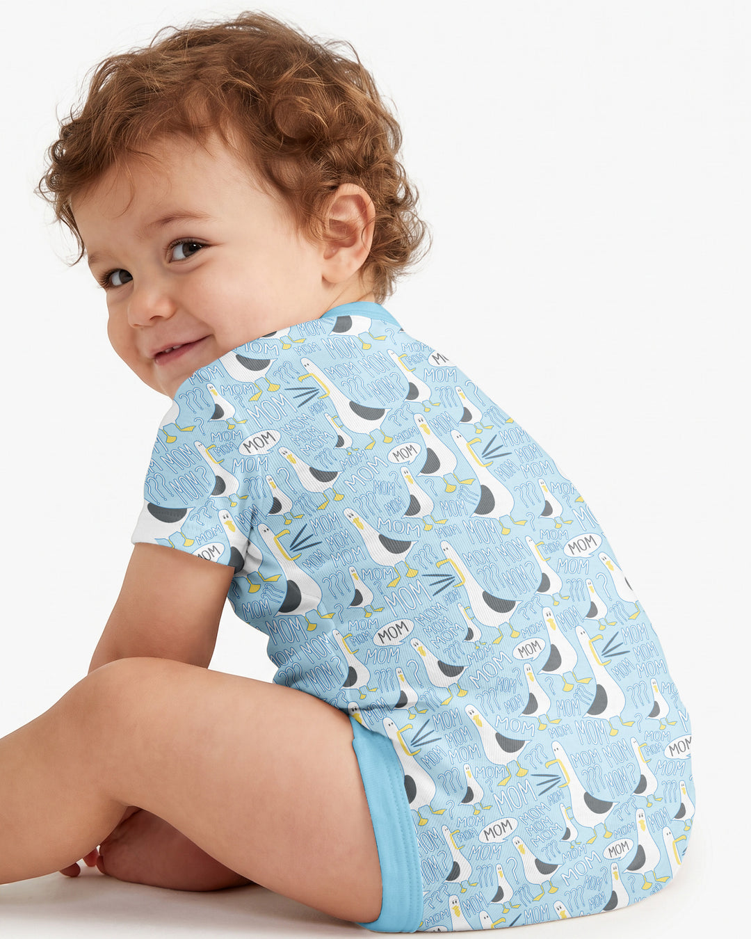 Funny Seagull MOM Bamboo Bodysuit