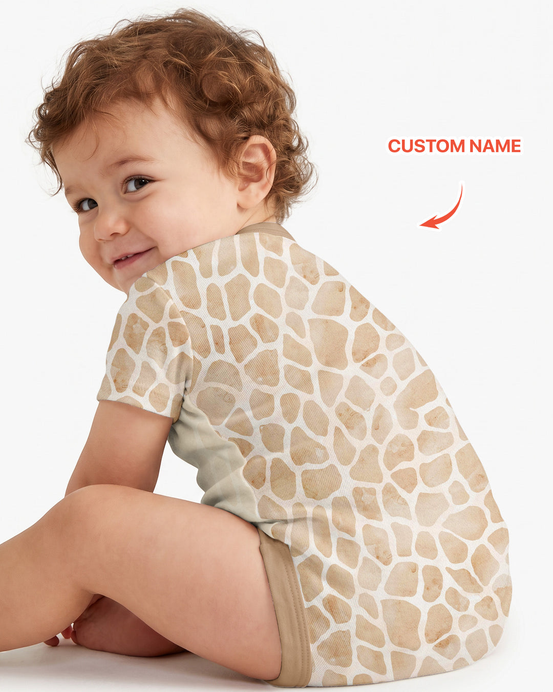 Personalized You Bet Giraffe I'm Cute Bamboo Bodysuit