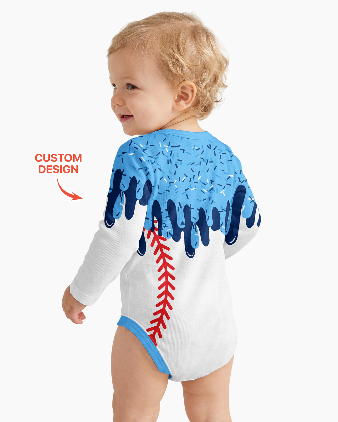 Icecream Drip Scale Bamboo Bodysuit