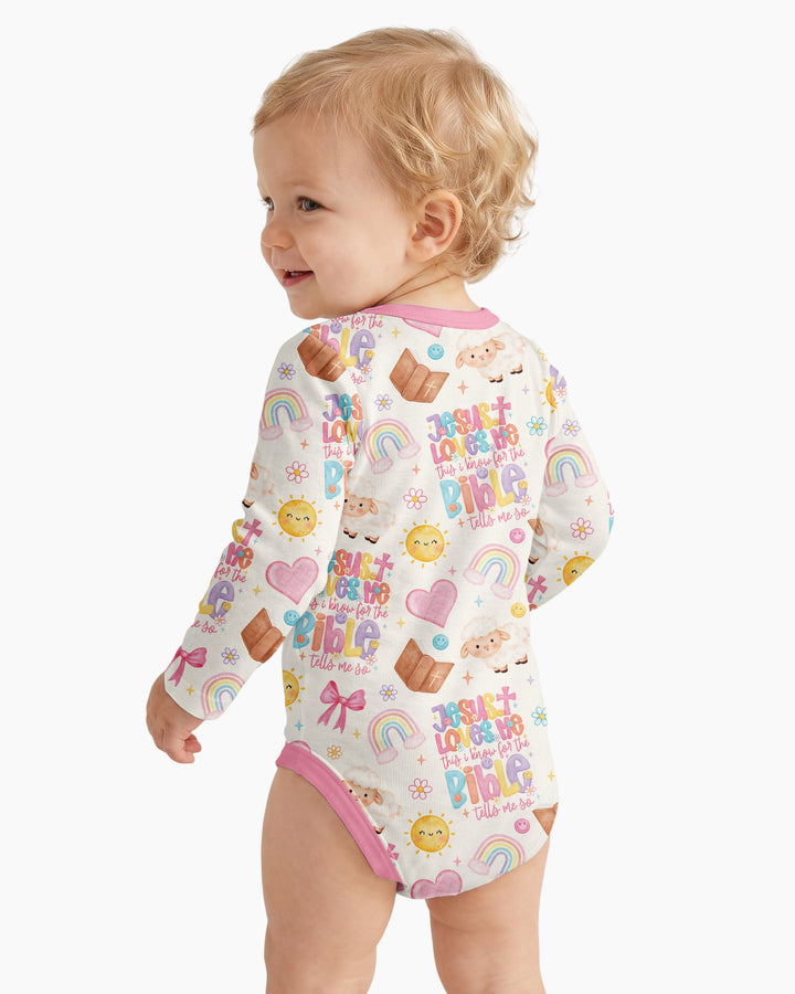 Jesus Loves Me This I Know Bamboo Bodysuit