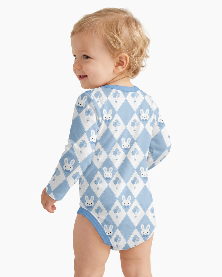 Custom Name When I Wake Up Bunny Birthday Bamboo Bodysuit