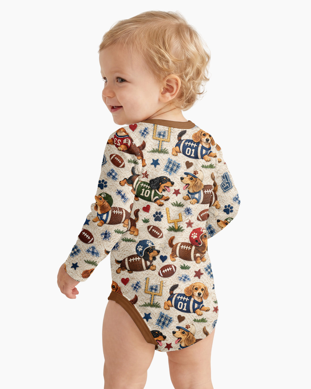 Football Doxie Squad Bamboo Bodysuit