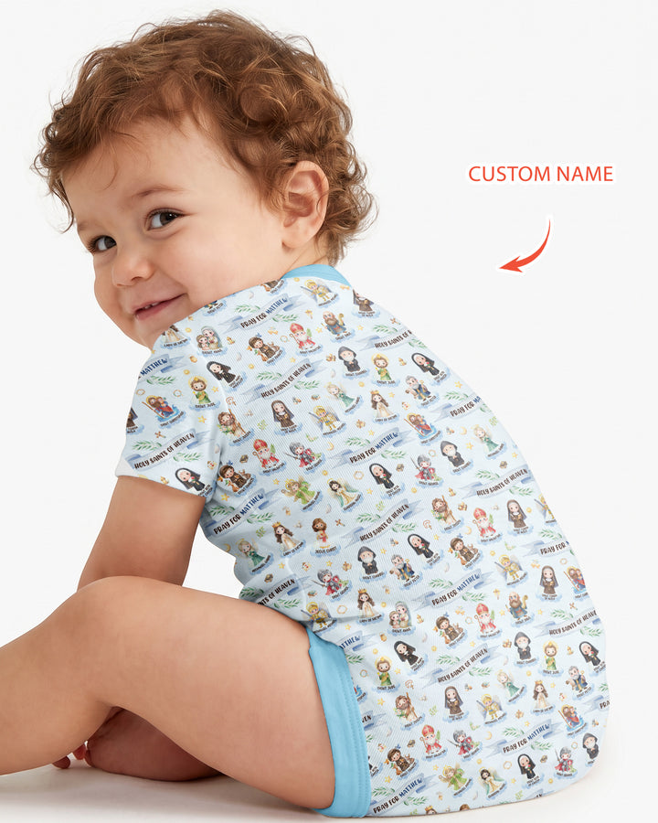 Holy Saints of Heaven Custom Name Bamboo Bodysuit