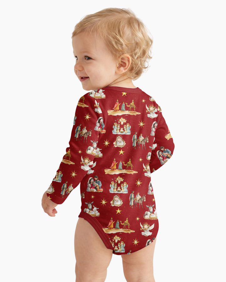 Nativity Joy To The World Bamboo Bodysuit