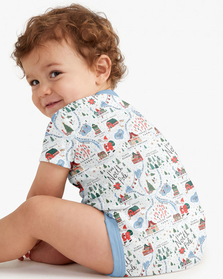 The North Pole Map Bamboo Bodysuit