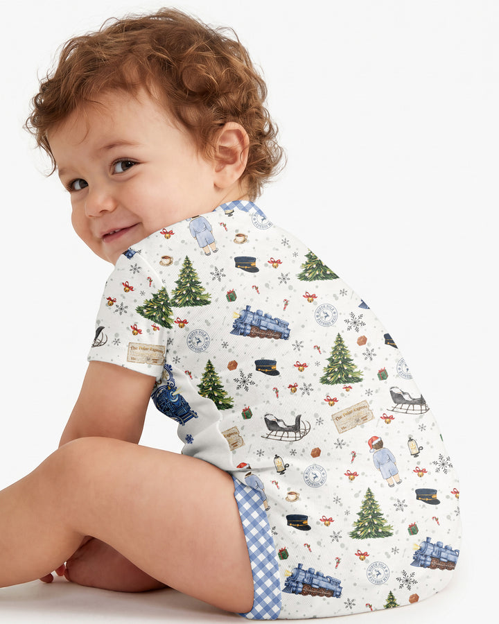 Custom Name North Pole Adventure Bamboo Bodysuit