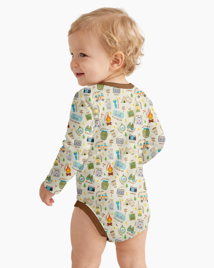 Little Camp Adventure Family Matching Bamboo Bodysuit