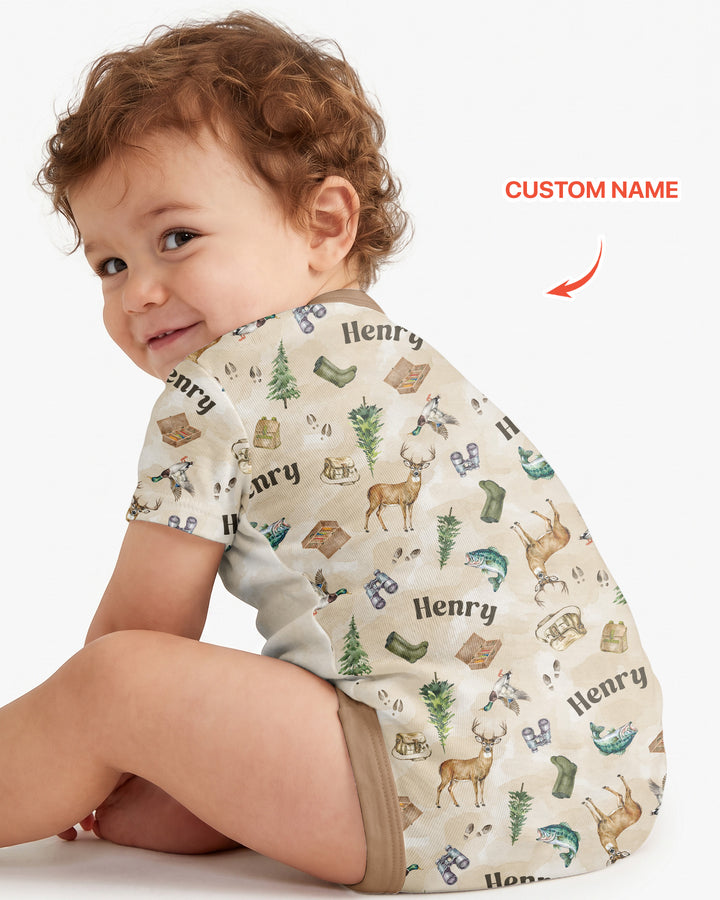 Personalized Funny Hunting  Bamboo Bodysuit