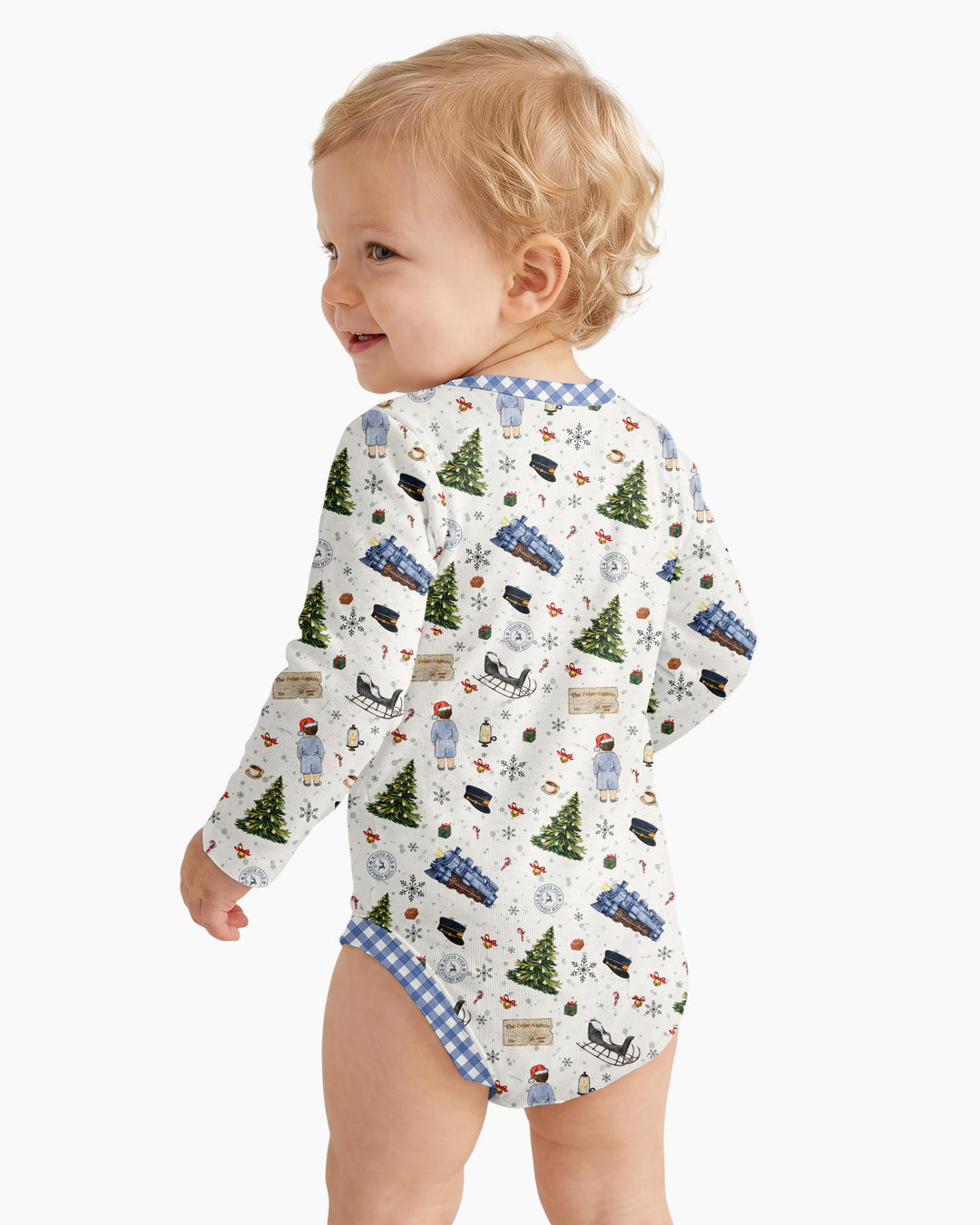 Custom Name North Pole Adventure Bamboo Bodysuit