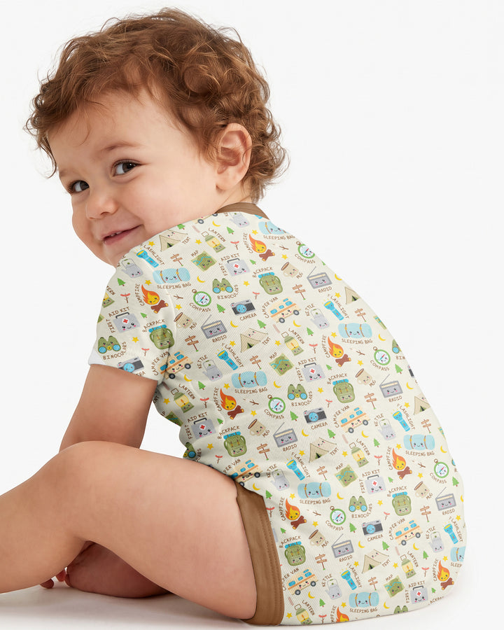 Little Camp Adventure Family Matching Bamboo Bodysuit