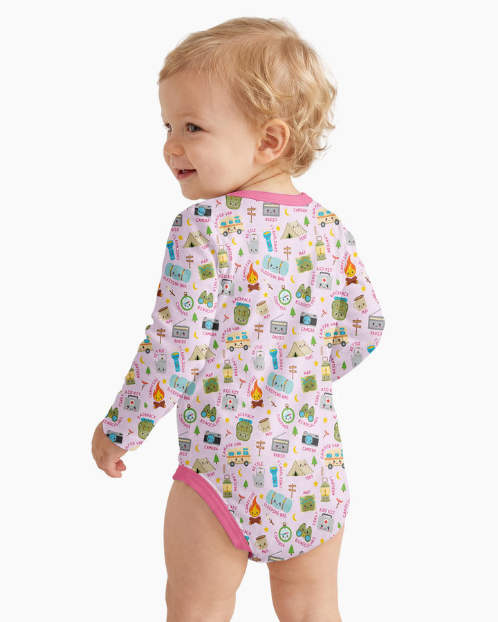 Little Camp Adventure Family Matching Bamboo Bodysuit