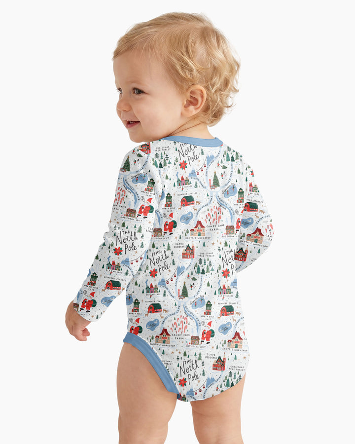 The North Pole Map Bamboo Bodysuit