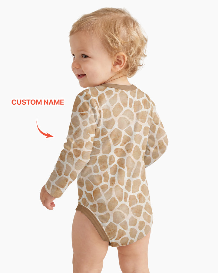 Personalized You Bet Giraffe I'm Cute Bamboo Bodysuit